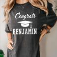 Congrats Benjamin College High School Graduation Women's Comfort Colors T-Shirt Pepper