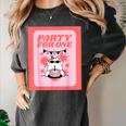 Cool Fun Cute Party Introvert Cat Character Women's Comfort Colors T-Shirt Pepper Cool Fun Cute Party Introvert Cat Character Women's Comfort Colors T-Shirt Pepper