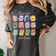 Cool Kids Read Books School Librarian Reading Teacher Women's Comfort Colors T-Shirt Pepper