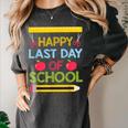 Cool Stylish Happy Last Day Of School Shirt Graduation Women's Comfort Colors T-Shirt Pepper