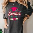 Coquette Pink Bow Senior 2026 2027 Graduation Women's Comfort Colors T-Shirt Pepper