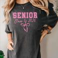 Coquette Senior 2026 Class Of 2026 Pink Bow Graduation 2026 Women's Comfort Colors T-Shirt Pepper
