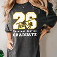 Criminal Justice Graduate Graduated Class Of 2026 Graduation Premium Women's Comfort Colors T-Shirt Pepper