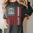 Criminal Justice Major College Student Graduate Graduation Women's Comfort Colors T-Shirt Pepper