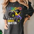 I Crushed Kindergarten Monster Truck Graduation Boys Small Women's Comfort Colors T-Shirt Pepper