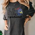Cute Graduation Cat Masters High School T-Shirt For Men Women Kids Women's Comfort Colors T-Shirt Pepper