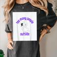 Cute Puppy With a Quote For Introverts Women's Comfort Colors T-Shirt Pepper Cute Puppy With a Quote For Introverts Women's Comfort Colors T-Shirt Pepper