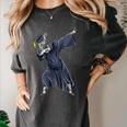 Dabbing Graduate Zebra Team Mascot Graduation Senior Shirt Women's Comfort Colors T-Shirt Pepper