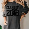 Dabbing Graduation Shirt Class Of 2018 Women's Comfort Colors T-Shirt Pepper