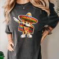 Dabbing Mexican Pizza Dance Food Lover Graduation Women's Comfort Colors T-Shirt Pepper
