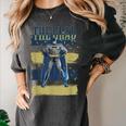 DC Comics Graduation Batman The Grad Power Stance Women's Comfort Colors T-Shirt Pepper