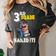 Dinosaur Graduation Cap Gown 3rd Grade Graduate Nailed It Women's Comfort Colors T-Shirt Pepper
