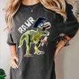 Dinosaur T Rex Rawr Last Day Of School Graduation Shirt Women's Comfort Colors T-Shirt Pepper