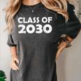 Distressed Graduation Class Of 2030 Women's Comfort Colors T-Shirt Pepper