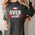 Doctor Of Education Over Educated EdD Doctorate Graduation Women's Comfort Colors T-Shirt Pepper