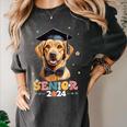 Dog Class Of 2024 Graduation Senior 2024 Men Women Girls Kids Women's Comfort Colors T-Shirt Pepper