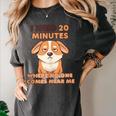 Dog Introvert I Need 20 Minutes Where No One Comes Women's Comfort Colors T-Shirt Pepper