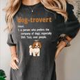 Dog-Trovert Shih Tzu Humor Definition Introvert Women's Comfort Colors T-Shirt Pepper Dog-Trovert Shih Tzu Humor Definition Introvert Women's Comfort Colors T-Shirt Pepper