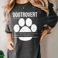 Dogtrovert Definition Introvert Dog Lover For Men Women Girls Kids Women's Comfort Colors T-Shirt Pepper