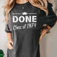 Done Class Of 1974 50th Reunion Graduation Classmate College Women's Comfort Colors T-Shirt Pepper