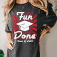 Im Done Graduating Class Of 2019 School Graduation T Shirt Women's Comfort Colors T-Shirt Pepper