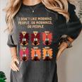 I Dont Like Morning People Introvert Coffee Lover Antisocial Women's Comfort Colors T-Shirt Pepper