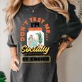 Don't Test Me Introvert's Women's Comfort Colors T-Shirt Pepper