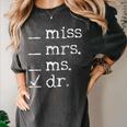 Dr Doctor Doctorate PhD Graduation Women's Comfort Colors T-Shirt Pepper