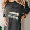 Dreams Of Music Mixtapes Retro Cassette Lifestyle Nostalgia Premium Tri-Blend Women's Comfort Colors T-Shirt Pepper