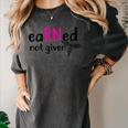 Earned Not Given Nurse Graduation Women's Comfort Colors T-Shirt Pepper