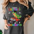 I Easily Crushed Kindergarten Graduation 2022 Truck Dinosaur Women's Comfort Colors T-Shirt Pepper