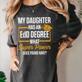 EdD Doctor Of Education Daughter Doctorate Graduation Women's Comfort Colors T-Shirt Pepper