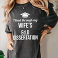 EDD Doctor Of Education EdD Wife Doctorate Graduation Women's Comfort Colors T-Shirt Pepper