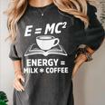 EMC2 Energy Milk x Coffee Science Book Math Lover Women's Comfort Colors T-Shirt Pepper EMC2 Energy Milk x Coffee Science Book Math Lover Women's Comfort Colors T-Shirt Pepper