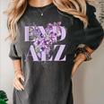 End ALZ Floral Dementia Memory Loss Alzheimer Awareness Women's Comfort Colors T-Shirt Pepper End ALZ Floral Dementia Memory Loss Alzheimer Awareness Women's Comfort Colors T-Shirt Pepper