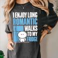 I Enjoy Long Romantic Walks To My Fridge Introvert Women's Comfort Colors T-Shirt Pepper
