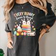 Every Bunny Loves To Read Book Lover Easter Day Apparel Women's Comfort Colors T-Shirt Pepper