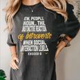 Ew People Definition Introvert Quote Anti Social Vibes Premium Tri-Blend Women's Comfort Colors T-Shirt Pepper