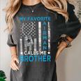 My Favorite Airman Calls Me Brother Airman Graduation Premium Tri-Blend Women's Comfort Colors T-Shirt Pepper