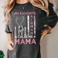 My Favorite Airman Calls Me Mama Airman Graduation Mom Women's Comfort Colors T-Shirt Pepper