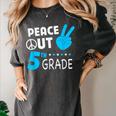 Fifth Grade Graduation Peace Out 5th Grade Boys Women's Comfort Colors T-Shirt Pepper