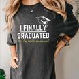I Finally Graduated Back To Gaming Gamer Graduation Women's Comfort Colors T-Shirt Pepper