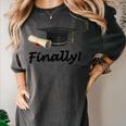 Finally I'm Graduate Graduation Women's Comfort Colors T-Shirt Pepper