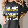 First Day School 7th Grade 6th Grade Graduation Women's Comfort Colors T-Shirt Pepper