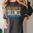 Im Fluent In Silence Introvert Women's Comfort Colors T-Shirt Pepper
