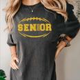 Football Proud Senior 2026 Graduation Year Women's Comfort Colors T-Shirt Pepper