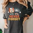 Never Forget Retro Old Technology Nostalgia Women's Comfort Colors T-Shirt Pepper