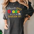 Fourth 4th Grade 2018 Nailed It Graduation Shirt Women's Comfort Colors T-Shirt Pepper