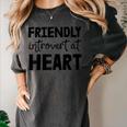 Friendly Introvert At Heart Raglan Baseball Tee Women's Comfort Colors T-Shirt Pepper