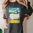 Frutiger Aero Aesthetic Rainbow Glitch Art Premium Tri-Blend Women's Comfort Colors T-Shirt Pepper